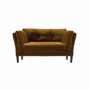 Brun 2-sits soffa