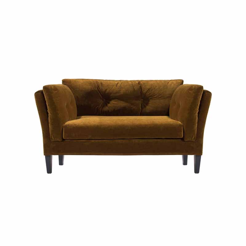 Brun 2-sits soffa